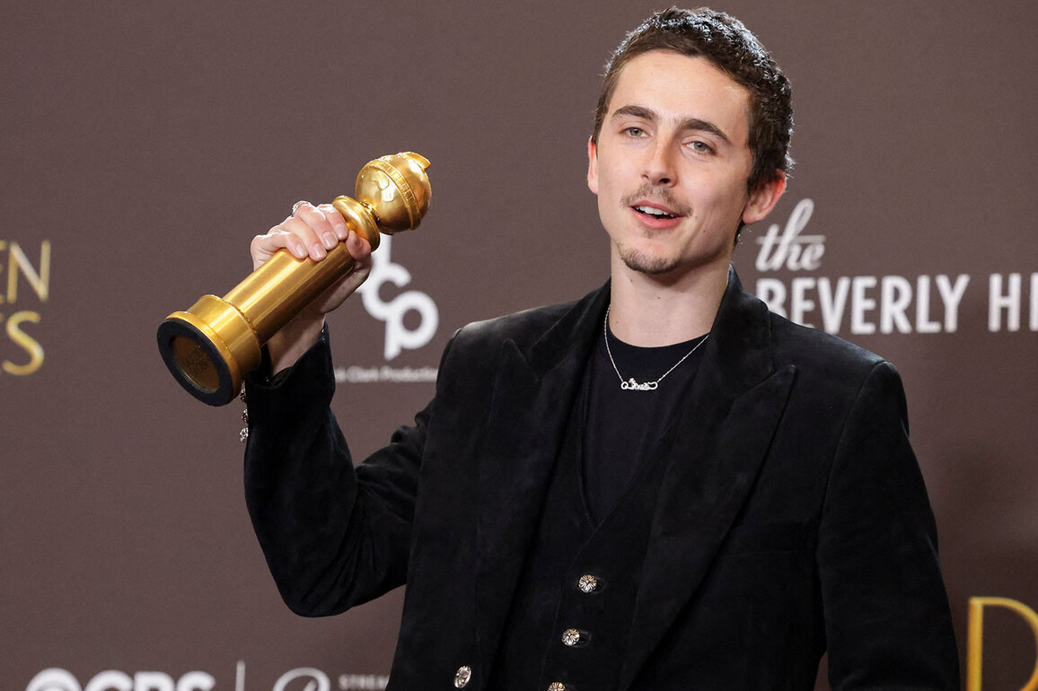 Timothee Chalamet shares behind-the-scenes moments after Golden Globe win