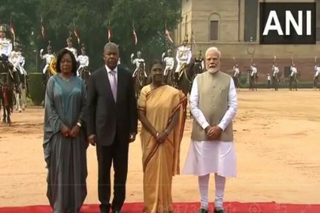Angolan President Joao Manuel Lourenco receives ceremonial welcome at Rashtrapati Bhavan