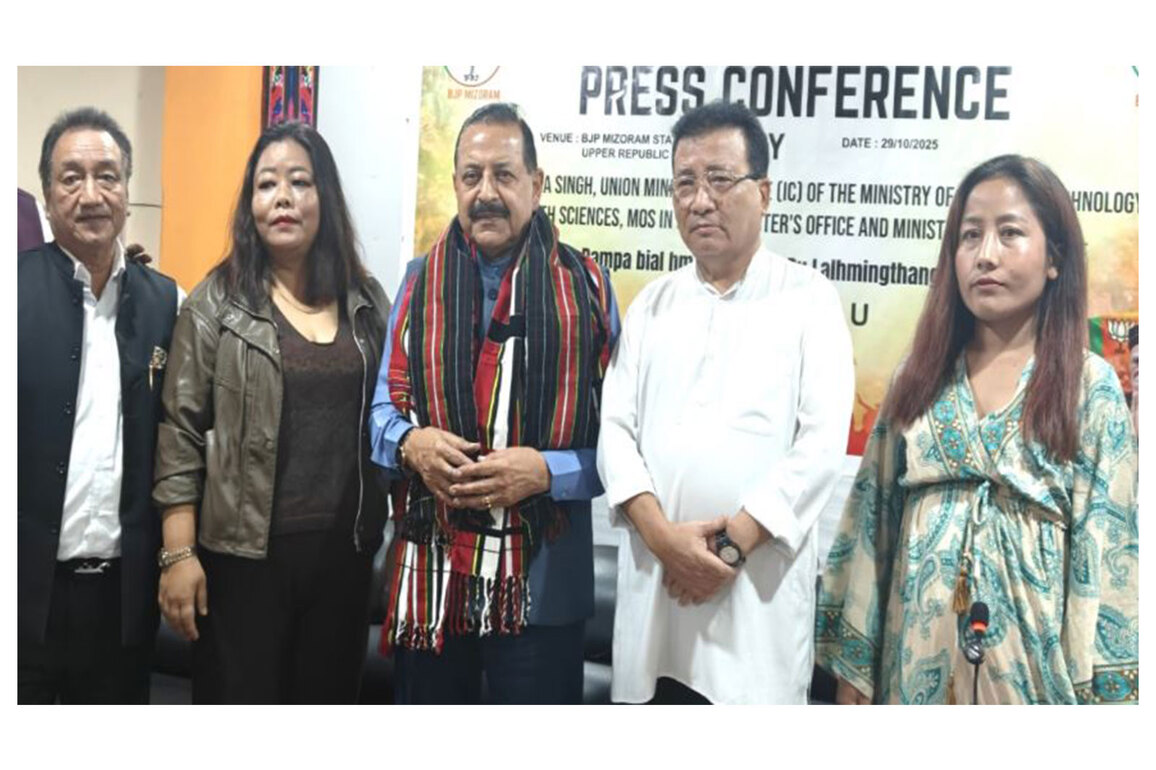 Union Minister Jitendra Singh visits Mizoram, emphasizes strengthening central schemes and BJP growth
