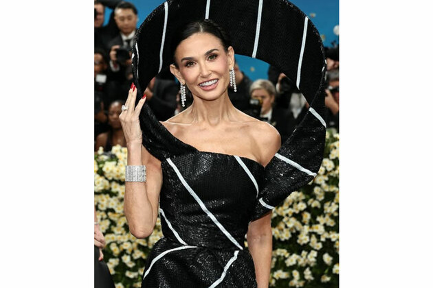 Met Gala 2025: Demi Moore slays in tie-inspired gown featuring over a million beads