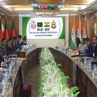 BGB and BSF discuss cross border crimes and river management in Dhaka
