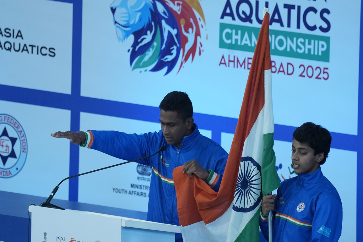 Gujarat CM Patel declares 11th Asian Aquatics Championships open