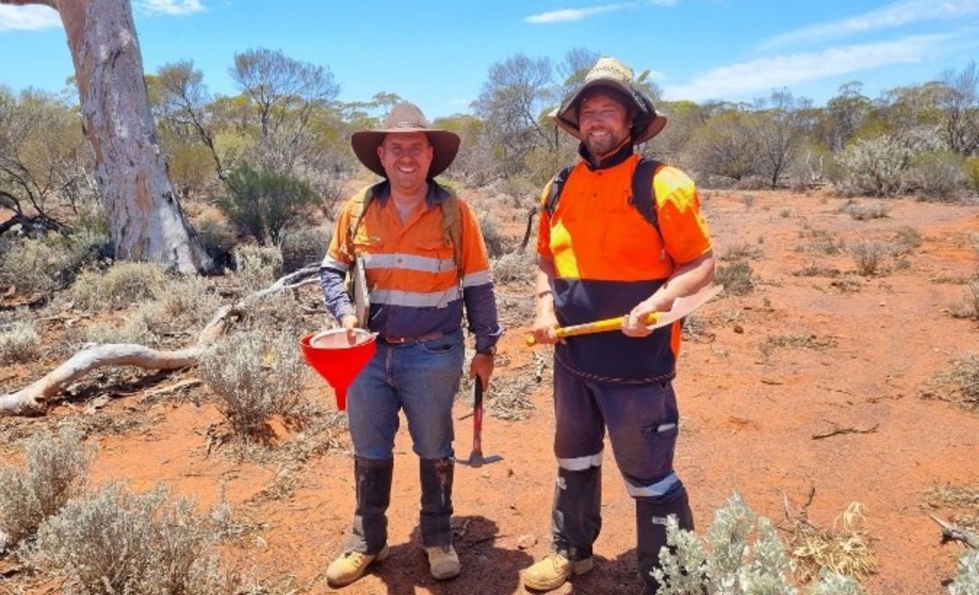 Soil sampling at Southern Cross