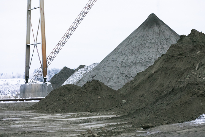 A tailings pile used by Betolar