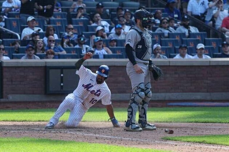 MLB roundup: Mets rally from 4 down to stun Yankees in extras, win series