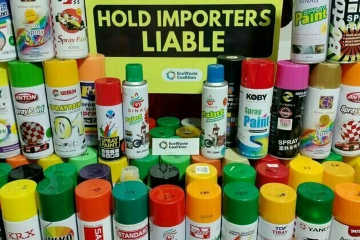 EcoWaste Coalition Alerts Consumers on 168 Imported Spray Paints with a Hidden Brain-Damaging Chemical