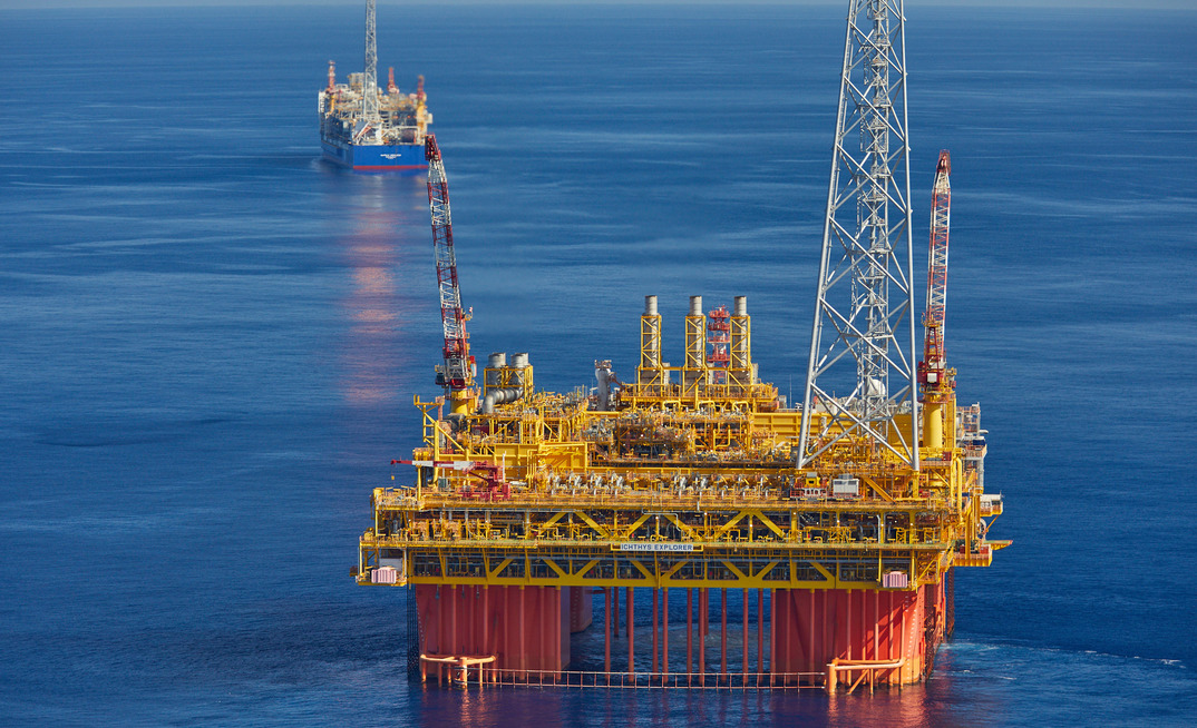 INPEX-operated Ichthys LNG offshore production facilities.