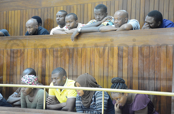 ome of the traders seated in the gallery at arliament during plenary on uesday hoto by imothy urungi
