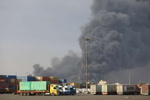(SpotNews) IRAN-HORMOZGAN-PORT BLAST