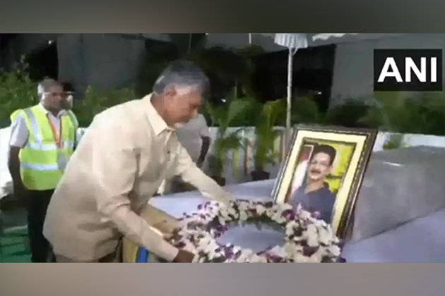 Andhra CM Chandrababu Naidu pays last respect to Pahalgam terror attack victim