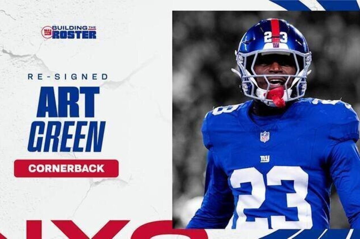 Giants bring back cornerback Art Green