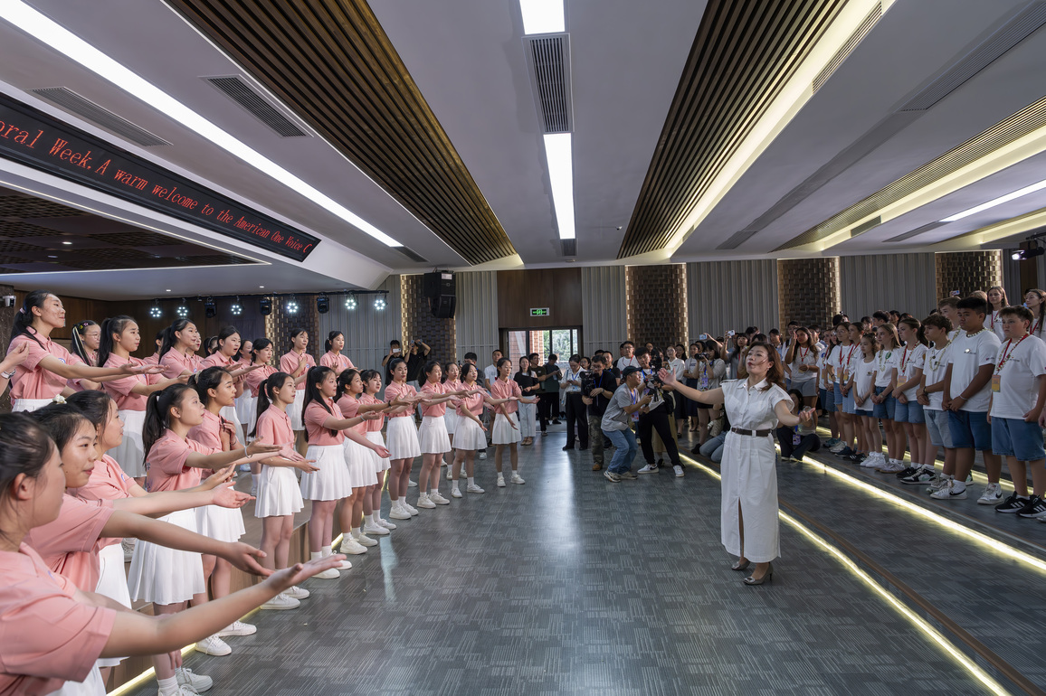 (Int'l Exchange)CHINA-FUJIAN-FUZHOU-KULIANG-CHINA-U.S.-YOUTH CHOIR FESTIVAL-VISITING (CN)
