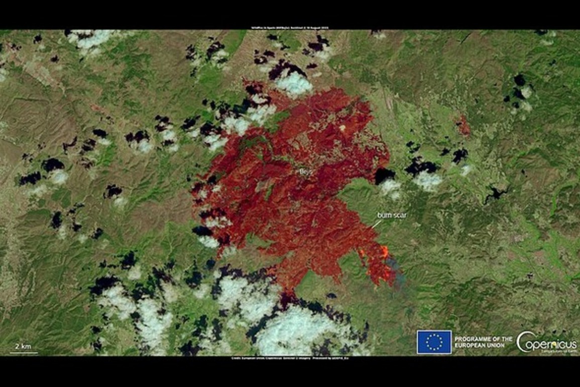 Southern Europe battles deadly wildfires amid record heatwave