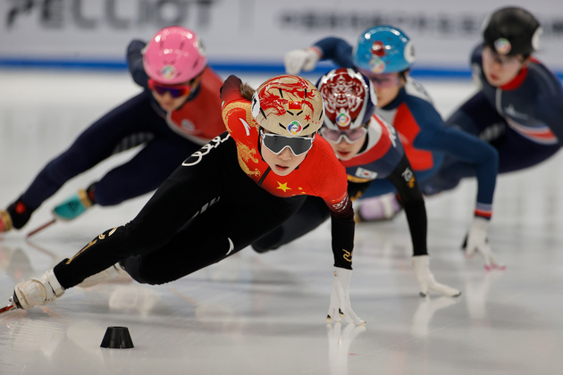 (SP)CHINA-BEIJING-SHORT TRACK SPEED SKATING-WORLD CHAMPIONSHIPS-WOMEN'S 1000M REP.SEMIFINAL(CN)