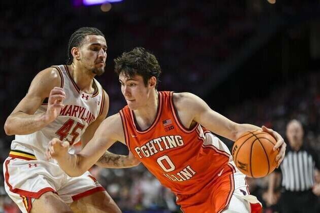 No. 11 Illinois secures top-four seed in Big Ten by beating Maryland