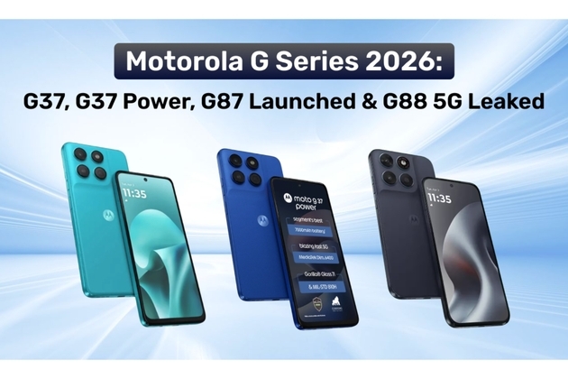 Motorola G Series 2026: G37, G37 Power, G87 Launched and G88 5G Leaked