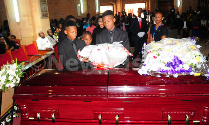 Ssemwanga funeral service at Namirembe Ssemwanga funeral service at Namirembe