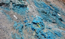 Outcrop at Filo del Sol, on the Argentina-Chile border