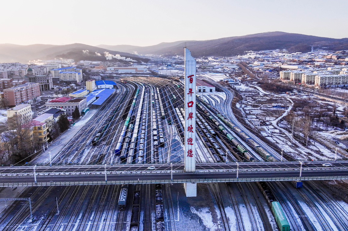 #CHINA-HEILONGJIANG-SUIFENHE-CHINA-EUROPE FREIGHT TRAINS-TRANSPORT VOLUME (CN)