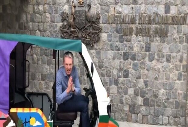 Nicholas McCaffrey begins tenure as Australia's Deputy High Commissioner in India in style, riding on an autorickshaw