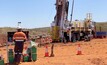 The remote controlled drill rig.