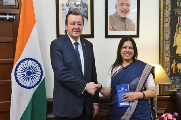 MoS Lekhi meets with Belarus' Dy FM, discusses bilateral ties