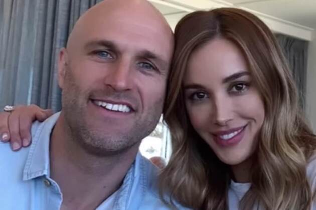 AFL WAG Bec Judd makes VERY cheeky comment about husband Chris after more than two decades together