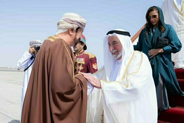 Sharjah Ruler arrives in Sultanate of Oman