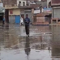Haryana: Brief rainfall causes severe waterlogging in Ambala, more showers likely