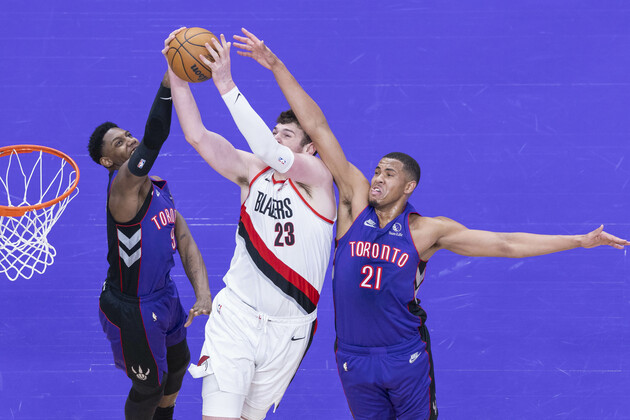 (SP)CANADA-TORONTO-BASKETBALL-NBA-TRAIL BLAZERS VS RAPTORS