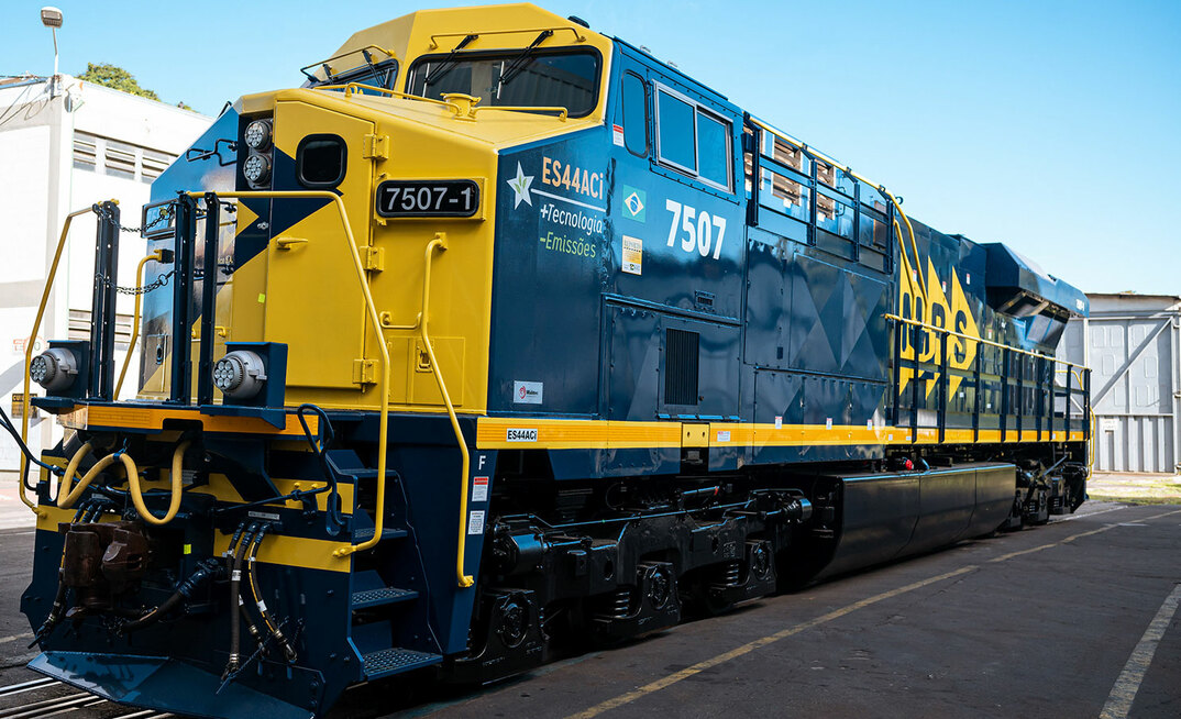 Locomotiva produzida pela Wabtec para a MRS Logística/Divulgação