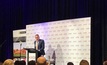  Andrew Mackenzie speaking at a CEDA breakfast in Perth