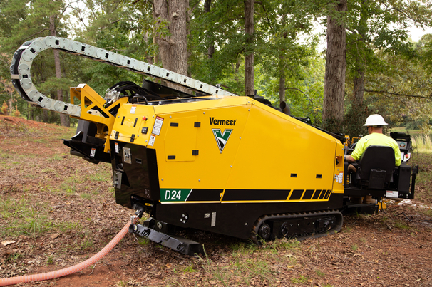 Modern HDD rigs, like the Vermeer D24, integrate advanced systems such as automated rod exchange to deliver consistent performance