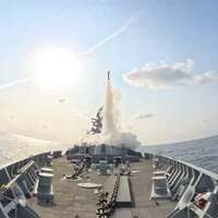 INS Surat carries out successful test firing of MR-SAM air defence missile system in Arabian Sea