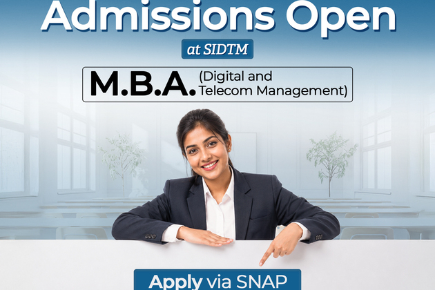 SIDTM Pune Invites Applications for M.B.A. in Digital & Telecom Management Through SNAP 2026