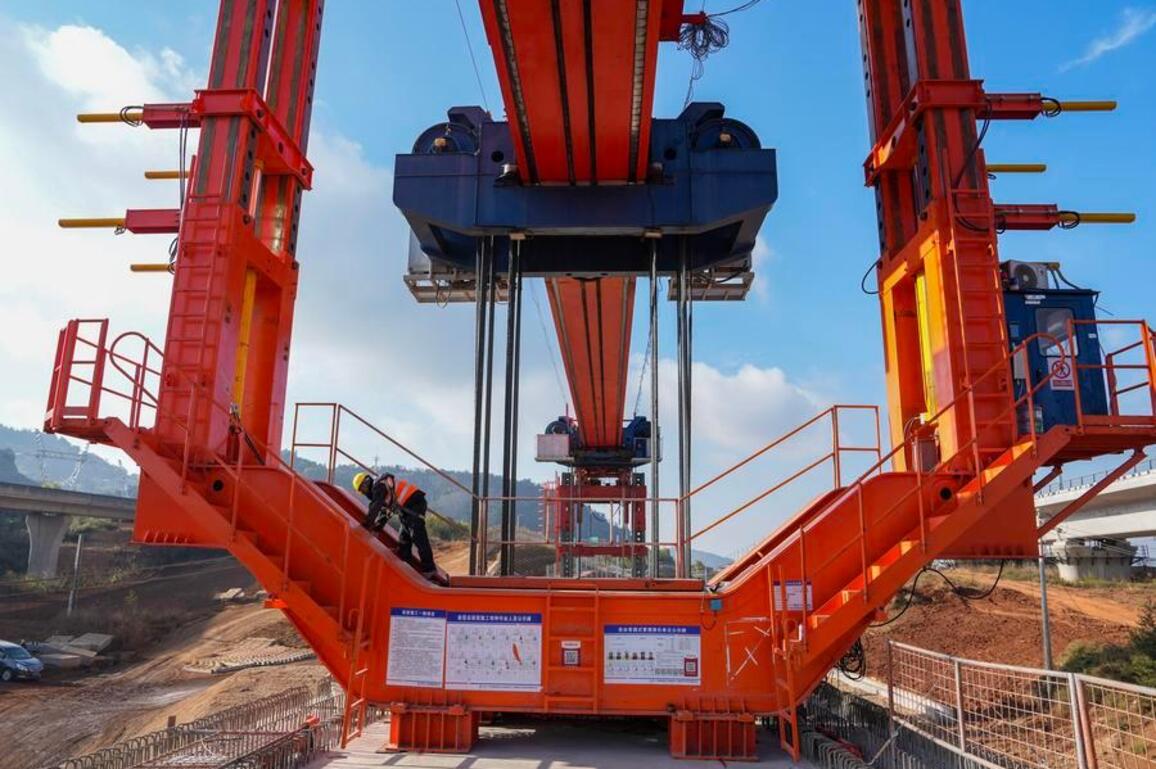 RailwayAlbum| Bridge construction completed for Chongqing-Kunming High-Speed Railway