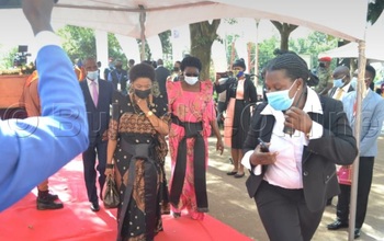 Nnabagereka wa Buganda yeetabye ku mukolo gw'okuwerekera Ssaabasumba Lwanga