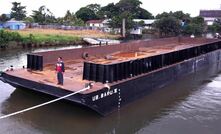 One of the barges Cokal has bought.