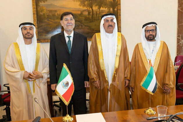 Saqr Ghobash, Mexican Senate President discuss strengthening parliamentary cooperation