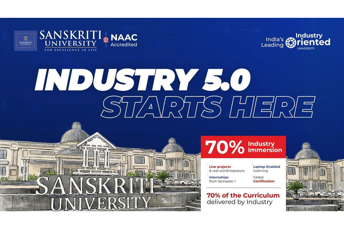 NAAC Accredited Sanskriti University Redefines Higher Education Through AI-Powered Smart Learning & Industry 5.0 Innovation