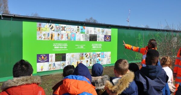 Primary School Pupils Name Mini Hs2 Tunnel Boring Machine 'bramble'