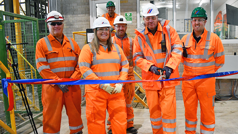 Lex Russell cutting the ribbon at the upgraded facility.
