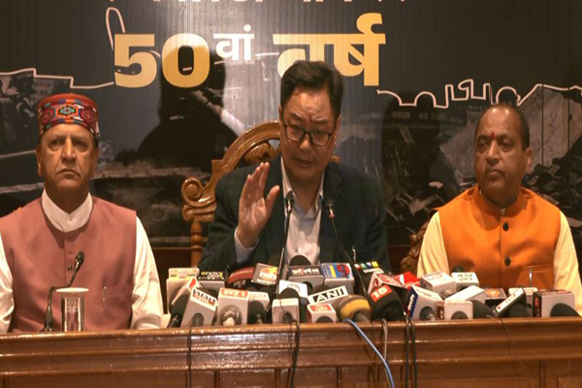 Union Minister Rijiju slams Congress over Emergency; unveils projects worth Rs 78 Cr in Himachal Pradesh