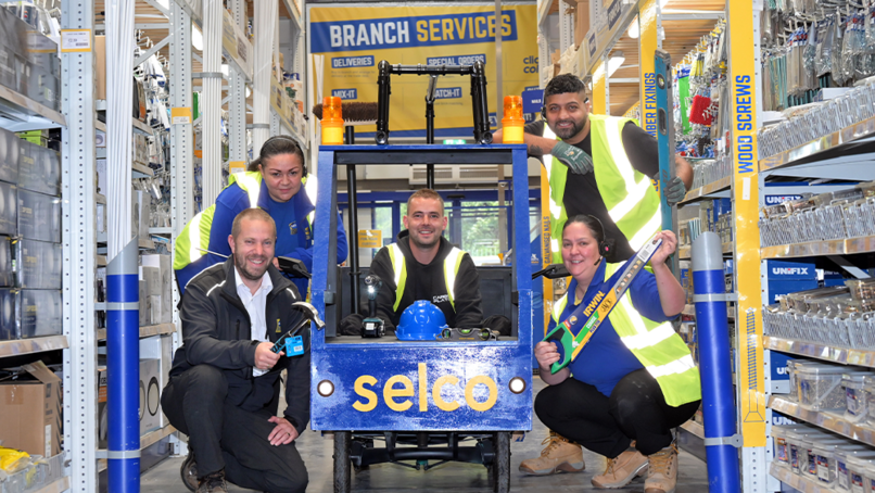 From left, Craig Dickinson, Clare Clifford,  Joe Tucker, Laura Smith and Sunny Lal.