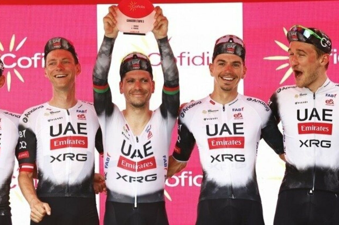 UAE Team Emirates-XRG claim scintillating Team Time Trial win at Vuelta a Espana