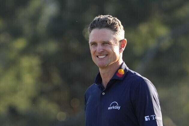 Justin Rose debuting clubs from F1's McLaren at Cadillac Championship