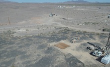 Fort Cady site … showing drilling activity and pilot plant in the background