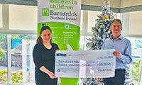 Tobermore makes Christmas donation to Barnardo's