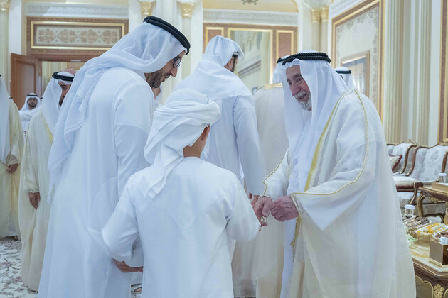 Sharjah Ruler receives Eid Al Fitr well-wishers