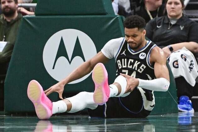 Report: Giannis Antetokounmpo (knee, bone bruise) to be re-evaluated in 1 week